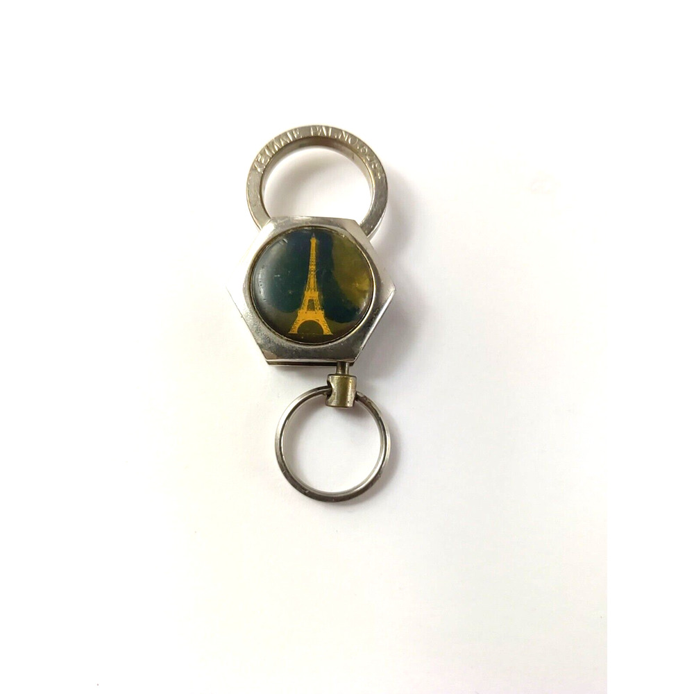 Vintage Eiffel Tower Keychain Flawed France